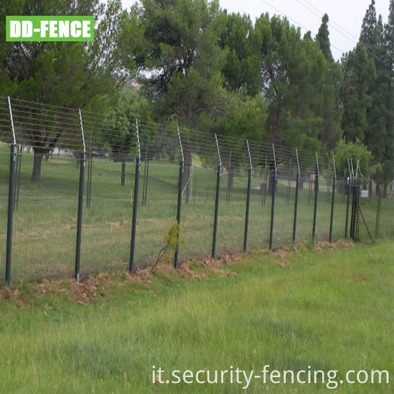 Recinzione di sicurezza elettrica ad alta tensione recinzione elettrica con sistema di allarme come barriera fisica